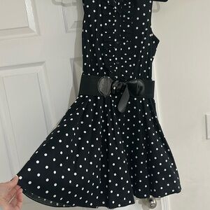 Polka dots Bailey blue short dress